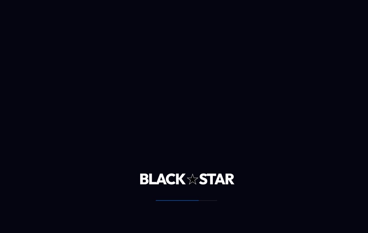 Black Star construction website intro